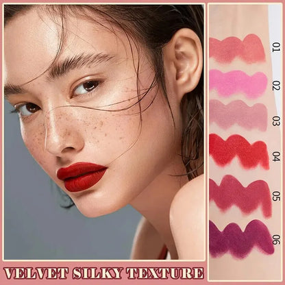Lápiz labial mate de alta pigmentación HANDAIYAN, terciopelo, resistente al agua, maquillaje de larga duración, cosméticos para labios