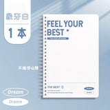 A5 B5 Thickened Spiral Notebooks Perforated Pages Loose-leaf Notebook for Students School Office Stationery Supplies