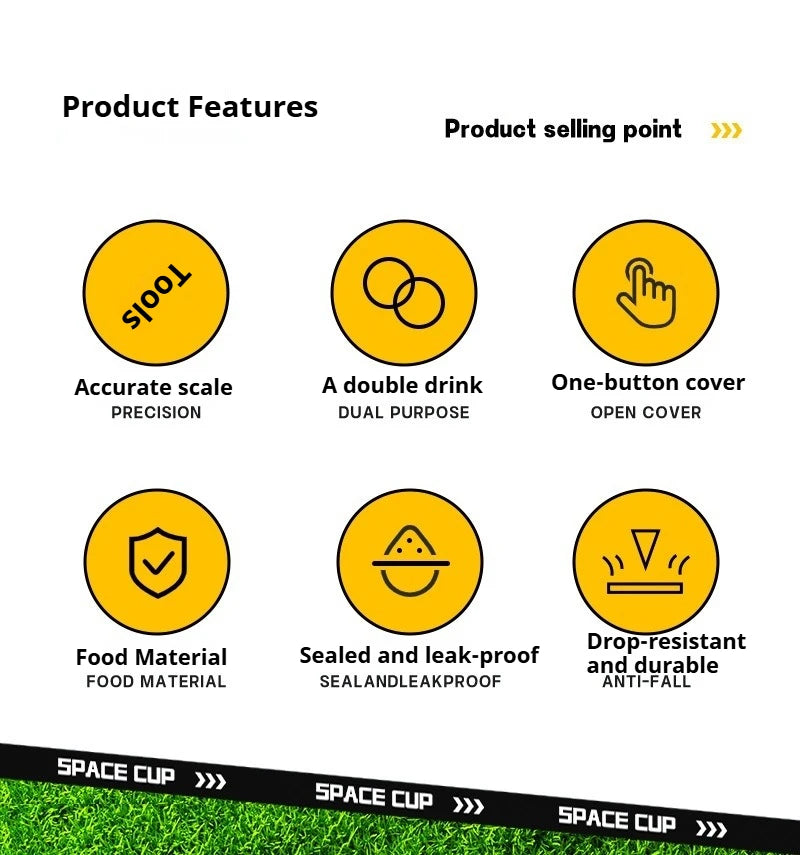 1.5L-2L Summer Large Capacity Kettle, Double Drinking Cup, Outdoor Sports Fitness Water Bottle, Straw Cup Drinking Utensils