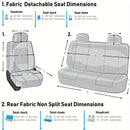 Car Seat Covers Full Set Front Split Rear Bench For Car Universal Cloth SUV Sedan Van Automotive Interior Covers