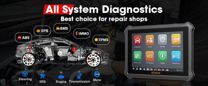 Escáner OBD2 automotriz OTOFIX D1 Lite, actualización de 2 años, control bidireccional, herramienta de escaneo de diagnóstico de todos los sistemas FCA SGW CAN FD y DoIP