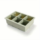 Flexible Ice Cube Tray with Lid, Food Grade Silicone Mold, Freezer Trays, 6 Cavities, 1Pc, Hot Sale 