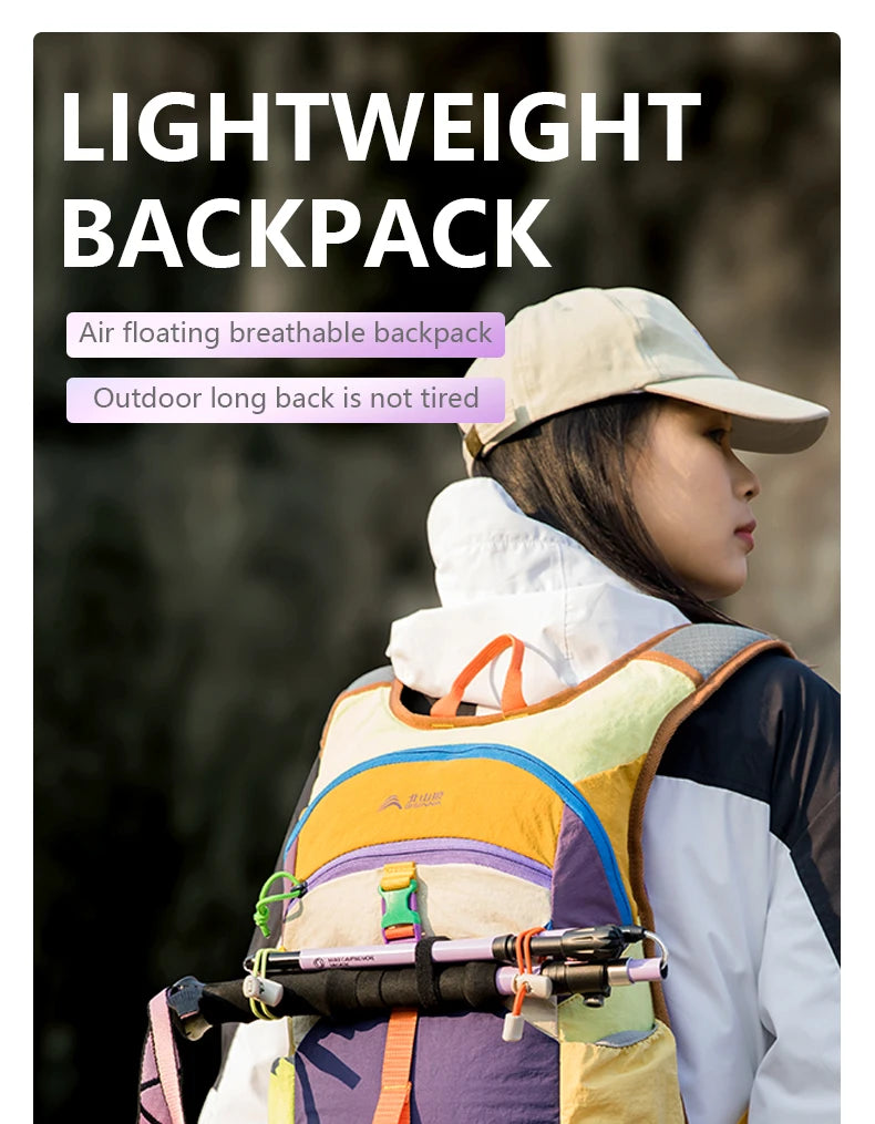 BISINNA 18L Camping Backpack Ultralight Portable Travel Bag for Women and Men Outdoor Hiking Cycling Climbing Fishing