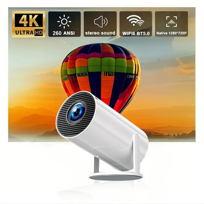Projector 4K Native HD 1080P Dual Wifi6 Cinema Portable Projetor Built-in Android System suitable for home/outdoor/office