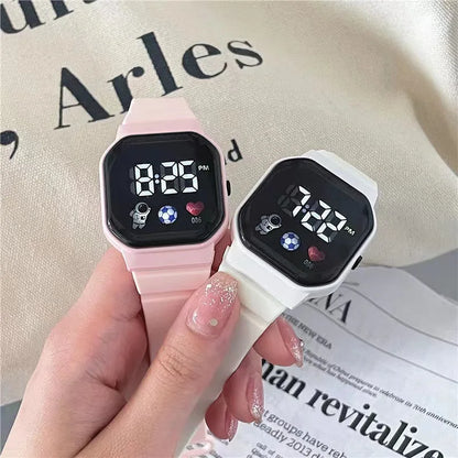 Kids Watch Sport LED Digital Watches Spaceman Silicone Strap Waterproof Electronic Wristwatch for Children Boys Girls Gifts