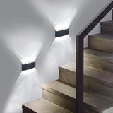 Apliques de pared LED modernos para interiores y exteriores, luces blancas de montaje en pared para sala de estar, pasillo, dormitorio, decoración