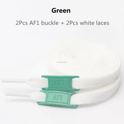 Cordones originales AF1, combinación de cordones blancos para zapatos planos y decoración de zapatos, para zapatillas Air Force One, accesorios para zapatos.