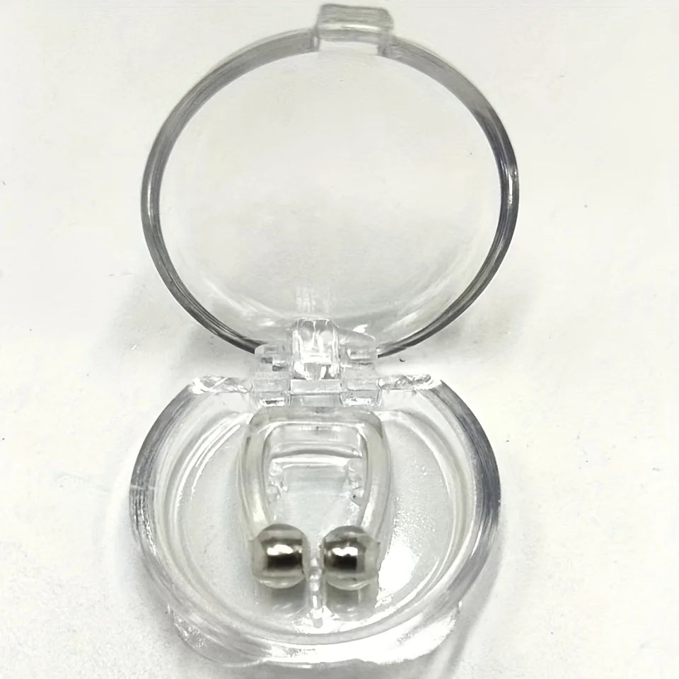 Anti-snoring Artifact, Silicone Magnetic Anti Snoring Nose Clip, Male and Female Creative Sleep Aid To Alleviate Snoring