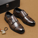 Sapatos Oxford Masculinos Italianos Marrons Cano Baixo Casual de Negócios Sapatos de Couro Masculinos para Banquete Sola Macia Tamanho Grande: 38-48