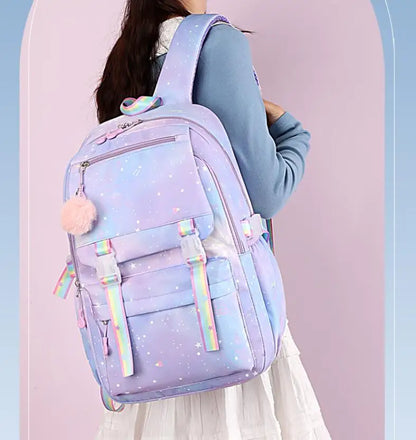 Disney Frozen Mochila Feminina Anna Elsa Kids Backpack School Bags Teenage Girls Laptop Back Pack Women Travel Bagpacks