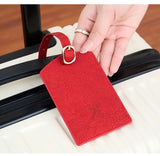 Fashionable new PU luggage tag, boarding pass for overseas travel, luggage tag, anti-loss name card, luggage tag