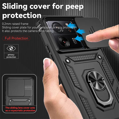 For Xiomi 13T 5G Case Car Magnetic Ring Holder Armor Shockproof Coque For Xiomi Mi 13T 13 T Xiaomi13T T13 Pro Lens Protect Cover