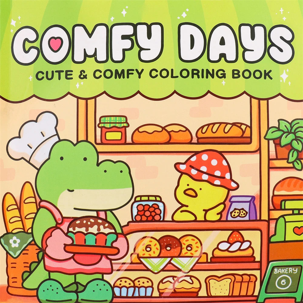Coloring Book For Adults And Teens Halloween Theme Featuring Adorable Creepy Creatures In Cozy Moments For Relaxation Gift