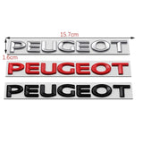 Metal Car Rear Trunk Badge Tail Letter Emblem Sticker for Peugeot 107 108 206 207 208 301 307 308 407 408 2008 5008 Exterior