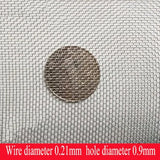 4-500mesh Stainlessy Steel Mesh Filter Net Filter Metal Net Filtration Woven Wire Sheet Screening Filter Home Kitchen Strainers
