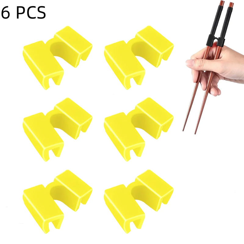5/6/8PCS Reusable Chopstick Helpers Training Chinese Chopstick Holder For Children Beginner Trainers Learner Kitchen Tableware