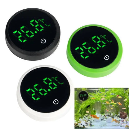 New Aquarium Self-Adhesive Thermometer Lcd Digital Fish Tank Mini Thermometers Large Screen Monitor Terrarium Temperature Meter