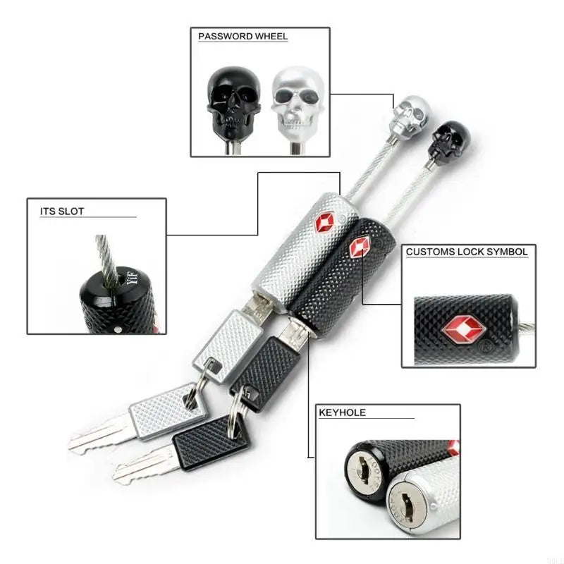 50LE TSA Safe Travel Baggage Luggage Suitcase Lock Padlock With Key Travel 2 Colors