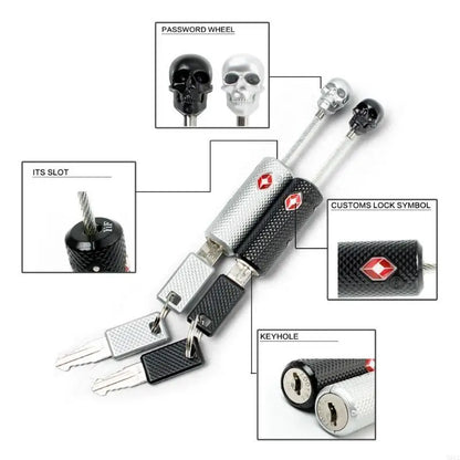 50LE TSA Safe Travel Baggage Luggage Suitcase Lock Padlock With for Key Travel 2 Colo
