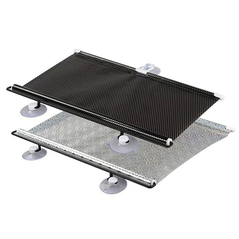 Persianas enrollables universales, parasol con ventosa, cortina opaca para coche, dormitorio, cocina, oficina, ventana, cortinas parasol sin clavos