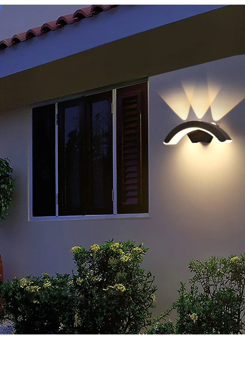 Waterproof IP66 Outdoor Wall Light 10W LED Wall Lamp Sconce Balcony Garden Decoration Lighting Lamp AC110V 220V