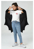 Deluxe Halloween Bat Cape Black Hairpin Mask Cape Costumes Carnival Party Children Unisex Cosplay Decorative Props