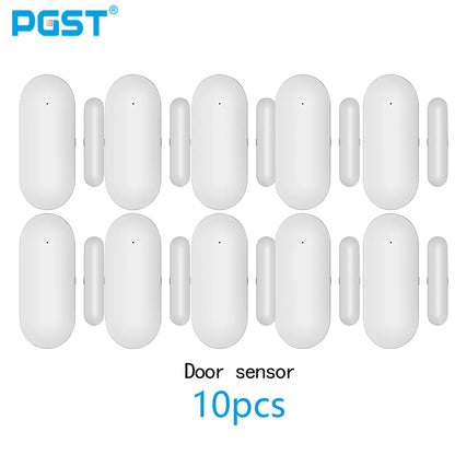PGST door sensor, intelligent home door and window security detection, door opening alarm, 433MHz door detector, used to detect