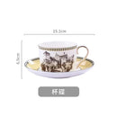 Nordic retro European tableware porcelain plates cups saucers pots high-end luxury sets creative home gifts