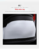 PU Leather Contrast Colour Car Steering Wheel Cover  Sweat Absorbent, Wear Resistant and Non-slip, Universal in All Seasons