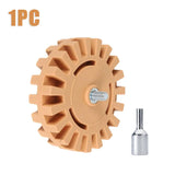 Borrador de coche, removedor de adhesivo para ruedas, adaptador de taladro eléctrico suave para llantas de goma, reparación de pintura, herramienta para quitar calcomanías de vinilo de goma