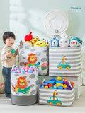 Folding Storage Basket Linen Storage Fabric Wardrobe Office Bedroom Closet Toys Laundry Basket With Handle Storage Organizer new