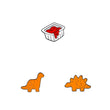 3 pcs/set cute creative dinosaur collection pins Stegosaurus shaped enamel brooches backpack bag jewelry decoration