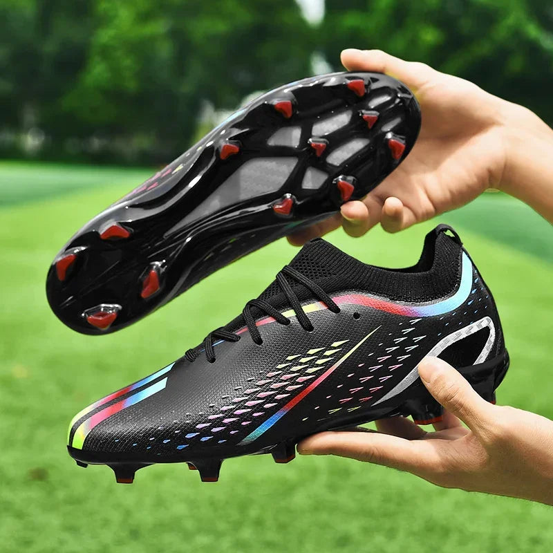New Men Soccer Shoes Adult Kids Comfortable Football Boots Top Quality Breathable Sport Outdoor Training Shoes Non Slip FG