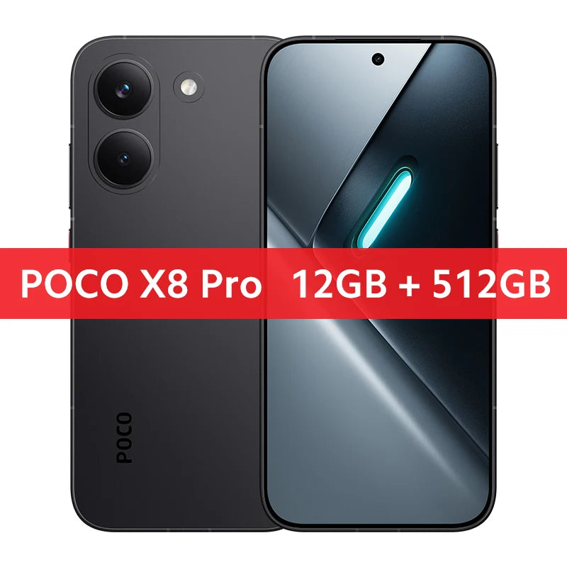 Global Version POCO X8 Pro 6500mAh battery W HyperCharge 50MP hand camera Supports NFC