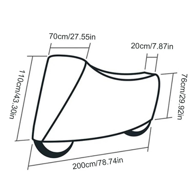 Waterproof Bicycle Cover, Outdoor Cycling, Anti-Ultraviolet, Parking Dust, Applicable to Road Household, 1Pc