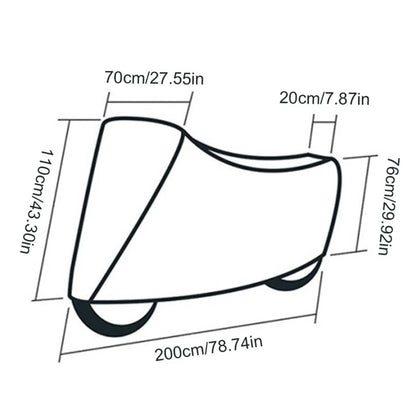Waterproof Bicycle Cover, Outdoor Cycling, Anti-Ultraviolet, Parking Dust, Applicable to Road Household, 1Pc