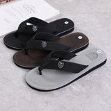 Men's Casual Flip Flops Fashion Beach Shoes Men Summer Non-Slip Flat Slides Men's Slippers Indoor House Shoes Man Male Slipper