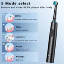 Rotation Electric Toothbrush with 8 Brush Heads Fast Charging Toothbrushes 5 Modes Rechargeable Toothbrush for Adult Oral Care
