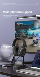 SmailWolf-L80 Bluetooth wireless three-mode headphones headset lightweight headset 2.4G gaming headsets sports bass