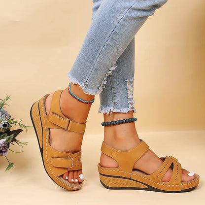 Sandalias de verano para mujer, sandalias romanas vintage, zapatos de playa antideslizantes a la moda para mujer, zapatos de punta abierta para caminar para mujer, zapatos para mujeres