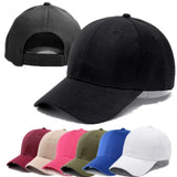 Solid Color Baseball Caps for Women Men Summer Sun Hats Adjustable Snapback Hats Unisex Street Hip Hop Hat Sun Visor Caps