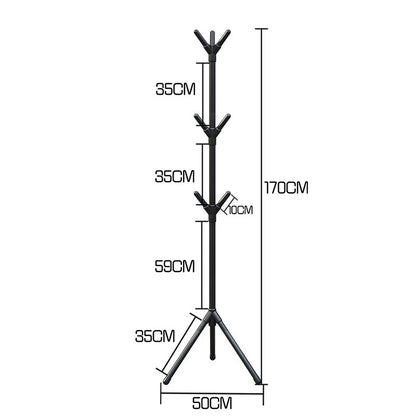 2025 New Standing Coat Rack Hook Household Clothes Hanger Floor Standing Bedroom Clothing Storage Rack Save Space Clothing Racks
