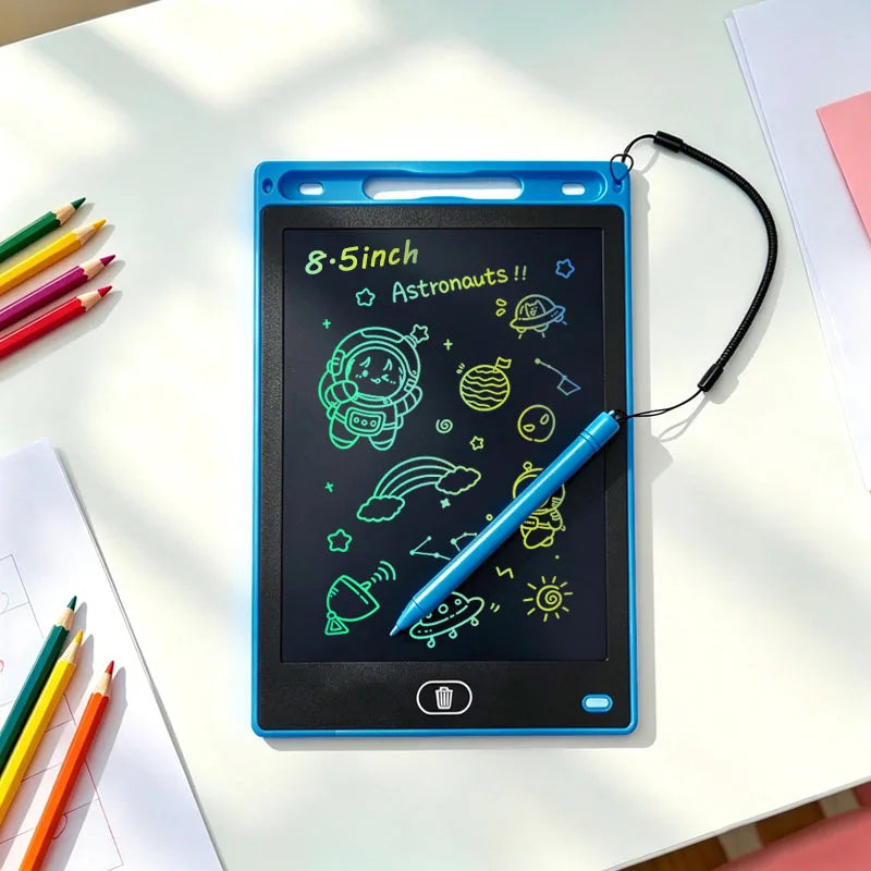 Tablet de Desenho LCD de 8,5 Polegadas – Lousa Eletrônica de Escrita e Desenho – Portátil – Brinquedo Educativo e Presente para Crianças