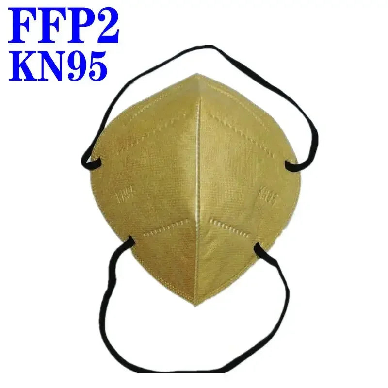 FFP2 headband Mascarillas CE KN95 Mask Black White 5 Layers Face Mask KN95 Filter Respirator mouth Mask Adults filter