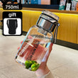 2L Large Capacity Glass Water Bottle Transparent Milk Juice Cup Outdoor Portable Leakproof Drinkware Tea Water Glass Bottle 2L