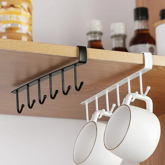 Mug Holder, Coffee Cup Holder, Kitchen Utensil Storage Hook, Cabinet Storage Hook, Wall Mounted Home Storage Hooks for Kitchen