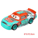 Disney Pixar Cars 3 2 Metal Diecast Car Toy Lightning McQueen Queen of England Fritter Miss For Kids Boy Birthday Toy Car Gifts