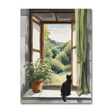 Cute Cats Pop Illustration Prints Canvas Painting Aesthetic Wall Art Pictures Home Room Dec Abstract Black Cat Drawing Poster