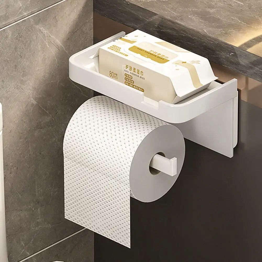 Portarrollos de papel higiénico de pared, de plástico grueso y resistente al óxido, para baño y cocina.