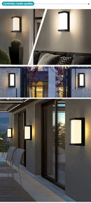 Led Outdoor Wall Light Waterproof IP66 Motion Sensor Led Outdoor Lighting Porch Lights Balcony Garden Lights Outdoor Wall Lamp